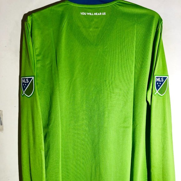 ADIDAS MLS SEATTLE SOUNDERS Onfield Men's JERSEY Sz S,M,L,XL New $130 - Picture 2 of 4